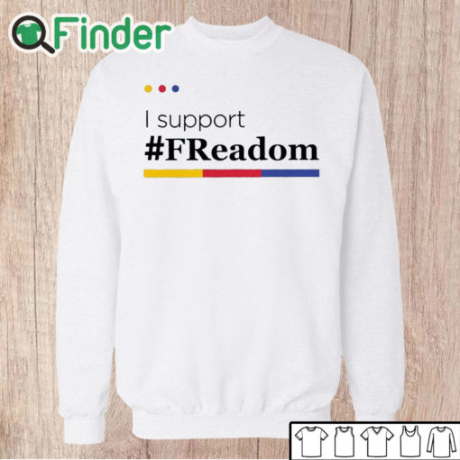 Unisex Sweatshirt FReadom Librarian I support T shirt