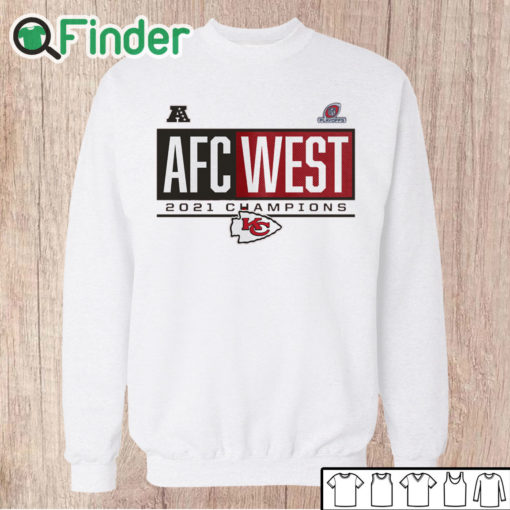 Unisex Sweatshirt Kansas City Chiefs 2021 AFC West Division Champions Blocked Favorite T Shirt