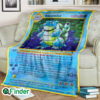 Blastoise First Edition Pokemon Card Fleece Blanket