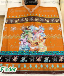 Pokemon Eevee Evolutions Custom Special Fleece Blanket