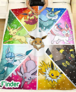 Pokemon Eeveelutions Custom Fleece Blanket