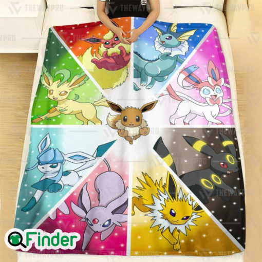 Pokemon Eeveelutions Custom Fleece Blanket