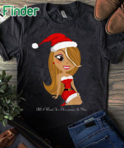 black T shirt All I Want for Christmas is You Mariah Carey T shirt