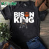 black T shirt Bison King Shirt