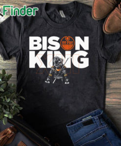 black T shirt Bison King Shirt