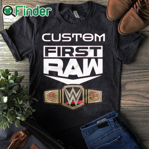 black T shirt Custom First Raw T Shirt