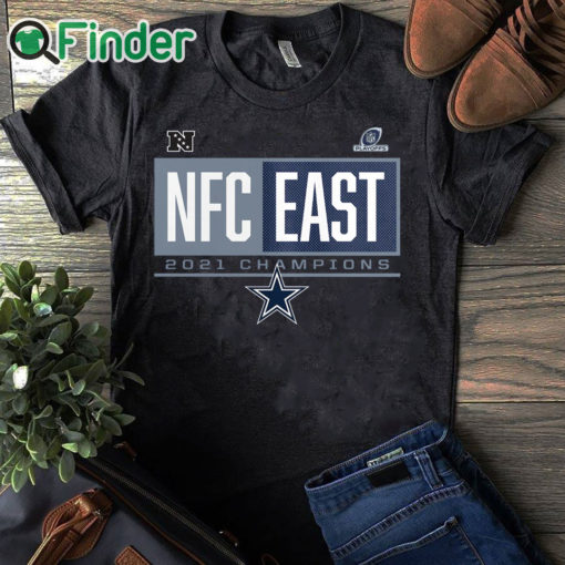 black T shirt Dallas Cowboys 2021 NFC East Division Champions Blocked Favorite T Shirt