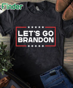 black T shirt Lets Go Brandon Shirt