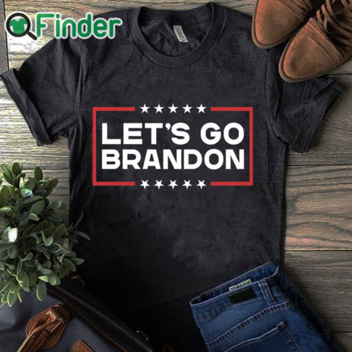 black T shirt Lets Go Brandon Shirt