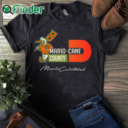 black T shirt MARIO CANE COUNTY coach cristobal shirt