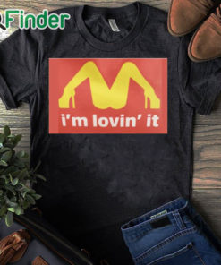 black T shirt Mariah Carey McDonalds Shirt Im Loving It T shirt