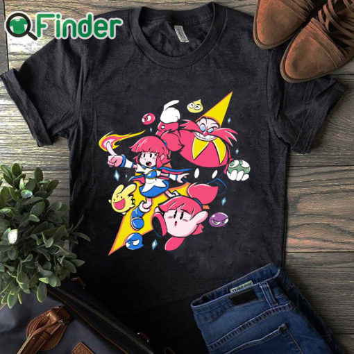 black T shirt Puyo Puyo Shirt