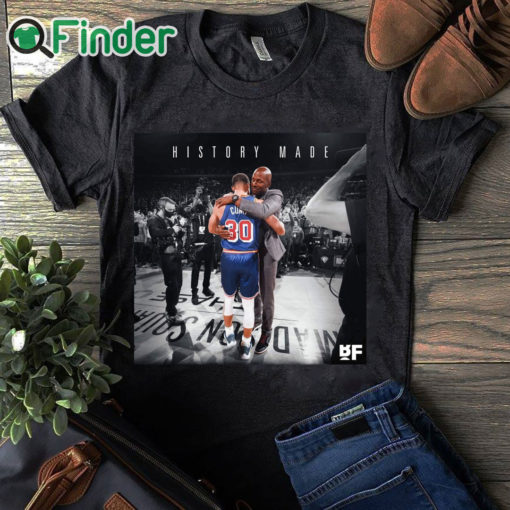 black T shirt Stephen Curry has passed Ray Allen for number 1 on the All Time 3 Pointers T shirt 1