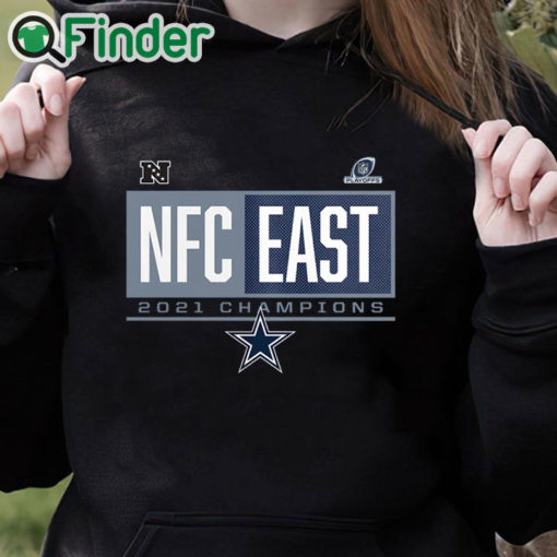 black hoodie Dallas Cowboys 2021 NFC East Division Champions Blocked Favorite T Shirt