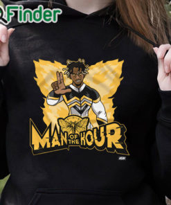 black hoodie Lio Rush M.O.T.H T shirt