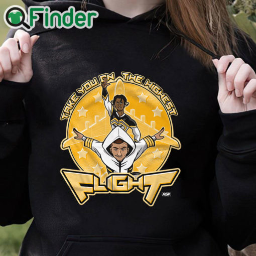 black hoodie Lio Rush and Dante Martin Highest Flight T shirt