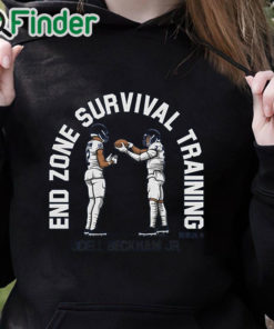 black hoodie Odell Beckham Jr end zone survival training T shirt