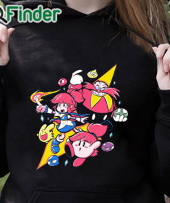 black hoodie Puyo Puyo Shirt