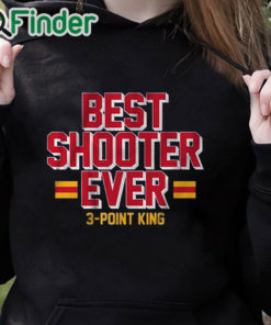 black hoodie Steph Curry Best Shooter Ever 3 Point King T shirt 1