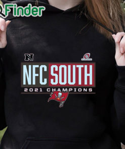 black hoodie Tampa Bay Buccaneers 2021 NFC South Division Champions Blocked Favorite T Shirt