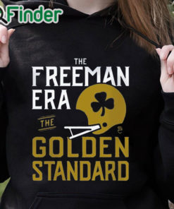 black hoodie The Freeman Era The Golden Standard Marcus Freeman T Shirt