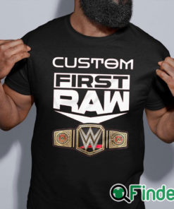 black shirt Custom First Raw T Shirt