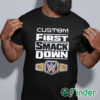 black shirt Custom First SmackDown T Shirt