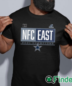 black shirt Dallas Cowboys 2021 NFC East Division Champions Blocked Favorite T Shirt