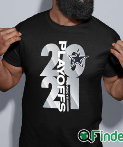 black shirt Dallas Cowboys 2021 NFL Playoffs Bound T Shirt