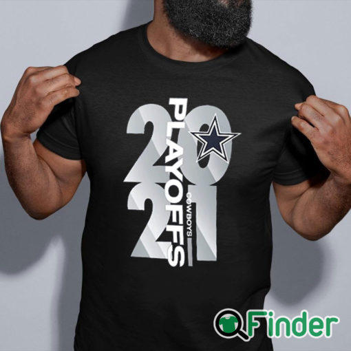 black shirt Dallas Cowboys 2021 NFL Playoffs Bound T Shirt