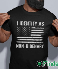 black shirt I Identify As Non Bidenary