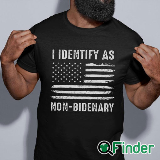 black shirt I Identify As Non Bidenary