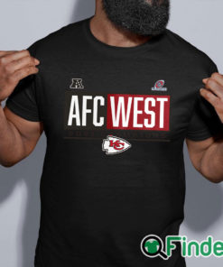 black shirt Kansas City Chiefs 2021 AFC West Division Champions Blocked Favorite T Shirt