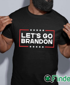 black shirt Lets Go Brandon Shirt