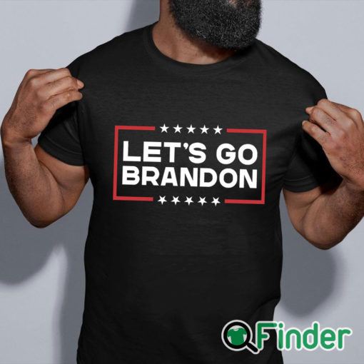 black shirt Lets Go Brandon Shirt