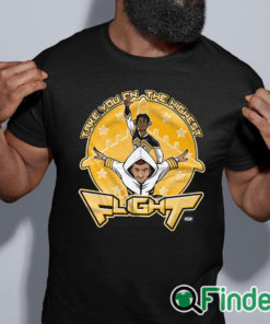 black shirt Lio Rush and Dante Martin Highest Flight T shirt