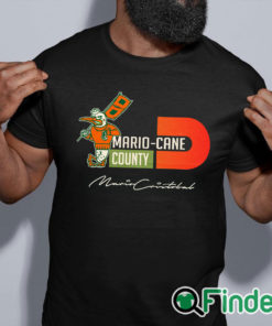 black shirt MARIO CANE COUNTY coach cristobal shirt