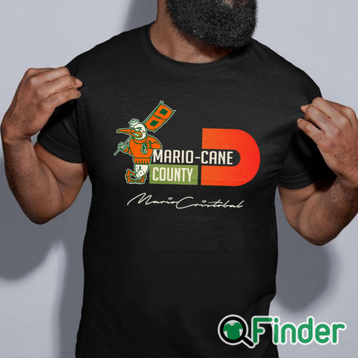 black shirt MARIO CANE COUNTY coach cristobal shirt