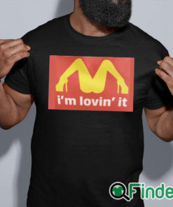 black shirt Mariah Carey McDonalds Shirt Im Loving It T shirt