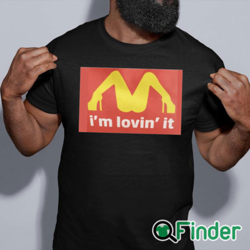 black shirt Mariah Carey McDonalds Shirt Im Loving It T shirt