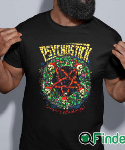 black shirt Pyschostick Seasons Beatings T shirt