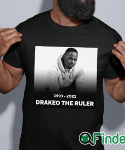 black shirt RIP Los Angeles rapper Drakeo The Ruler 1993 2021 T shirt