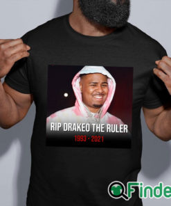 black shirt RIP Rapper Drakeo The Ruler 1993 2021 T shirt