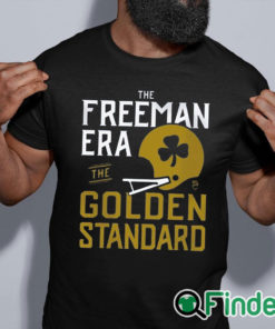 black shirt The Freeman Era The Golden Standard Marcus Freeman T Shirt