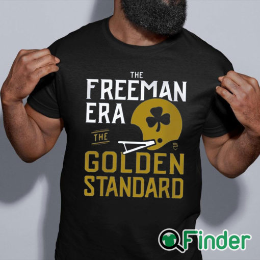 black shirt The Freeman Era The Golden Standard Marcus Freeman T Shirt