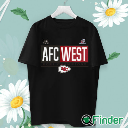 unisex T shirt Kansas City Chiefs 2021 AFC West Division Champions Blocked Favorite T Shirt