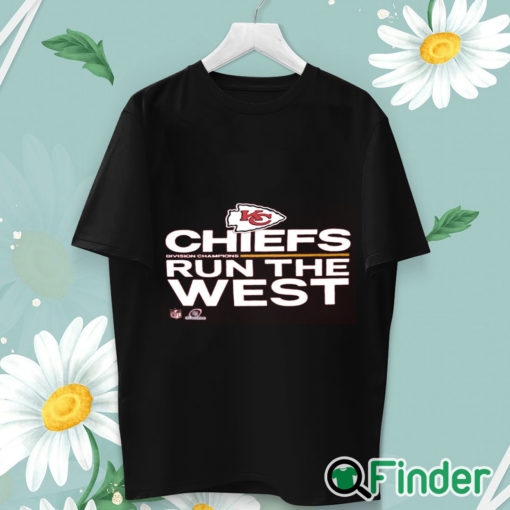 unisex T shirt Kansas City Chiefs 2021 AFC West Division Champions Trophy Collection T Shirt