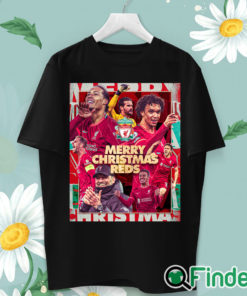 unisex T shirt Merry Christmas Reds Liverpool Football Club T shirt