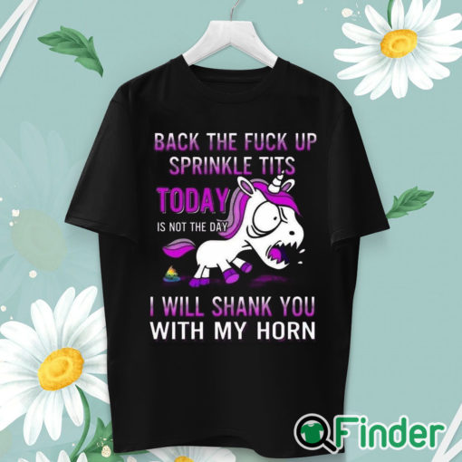 unisex T shirt back the fuck up sprinkle tits