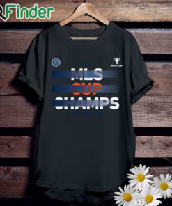 unisexblackTshirt New York City FC 2021 MLS Cup Champions Five Points T Shirt